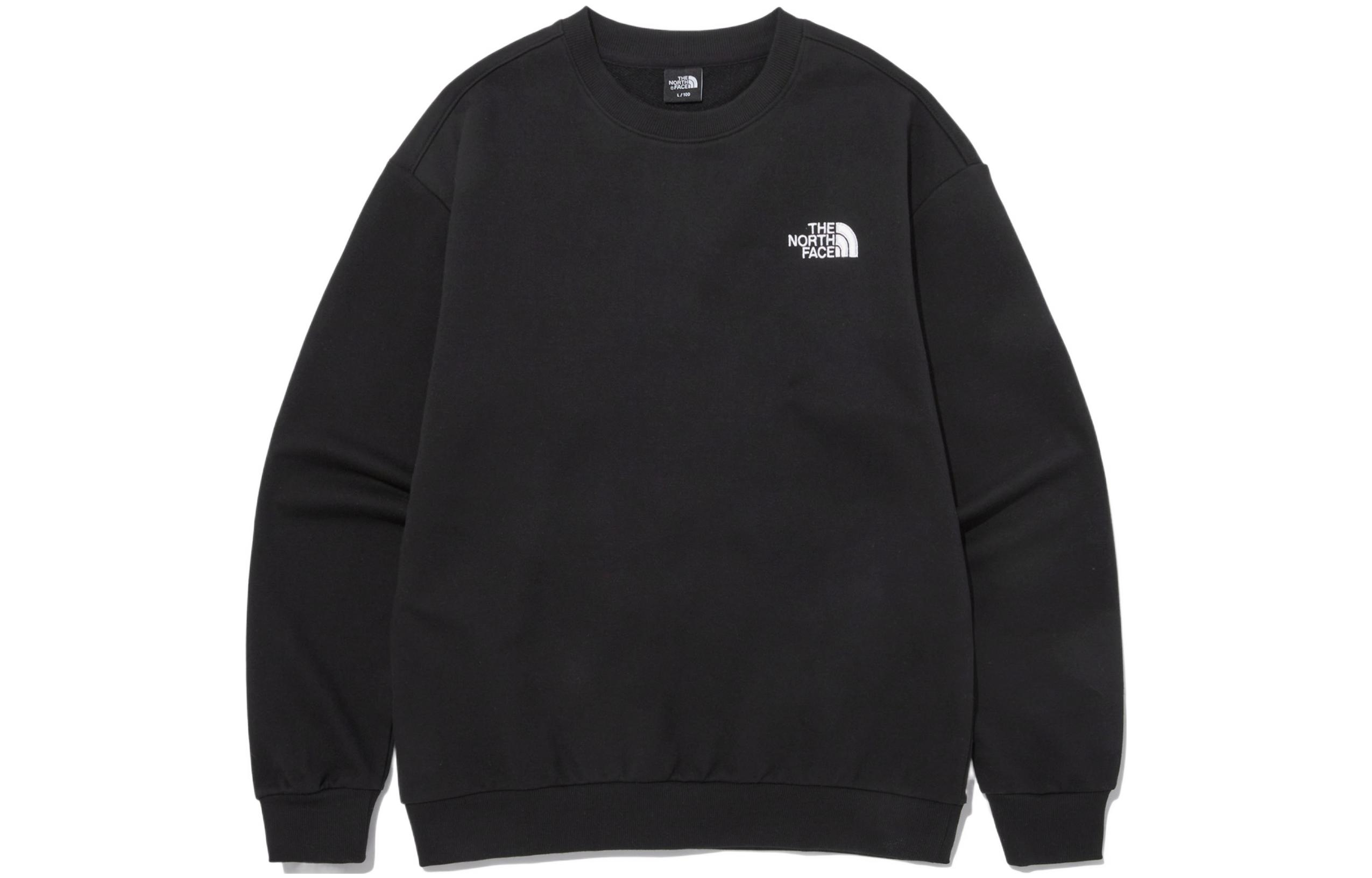 TNF Logo Graphic Crewneck Sweatshirt Unisex Black NM5MP10A
