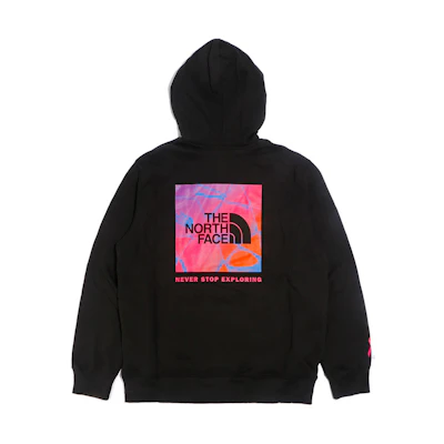TNF Logo Graphic Hoodie Black Mens Casual Loose Fit NF0A7ZWH-J94