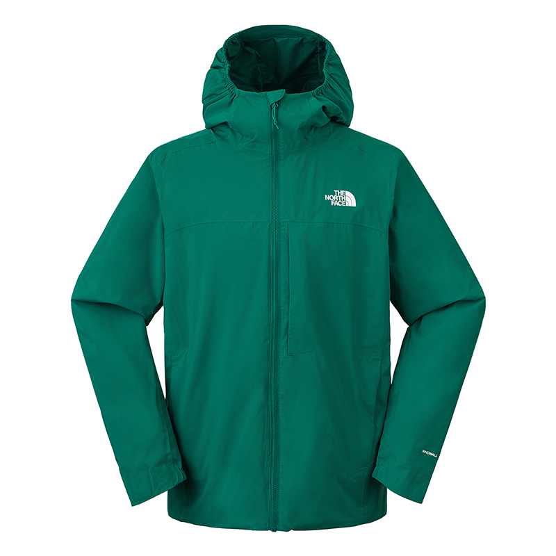 TNF Logo Graphic Multi-pocket Zip Hoodie Jacket in Weiyang Green NF0A89ZN-NL1