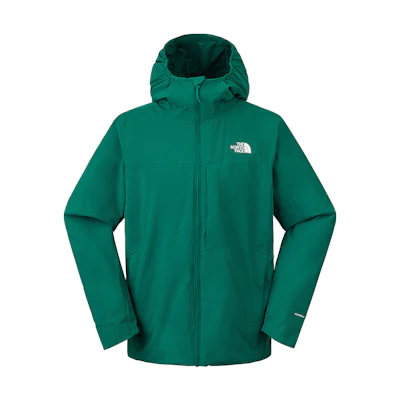 TNF Logo Graphic Multi-pocket Zip Hoodie Jacket in Weiyang Green NF0A89ZN-NL1