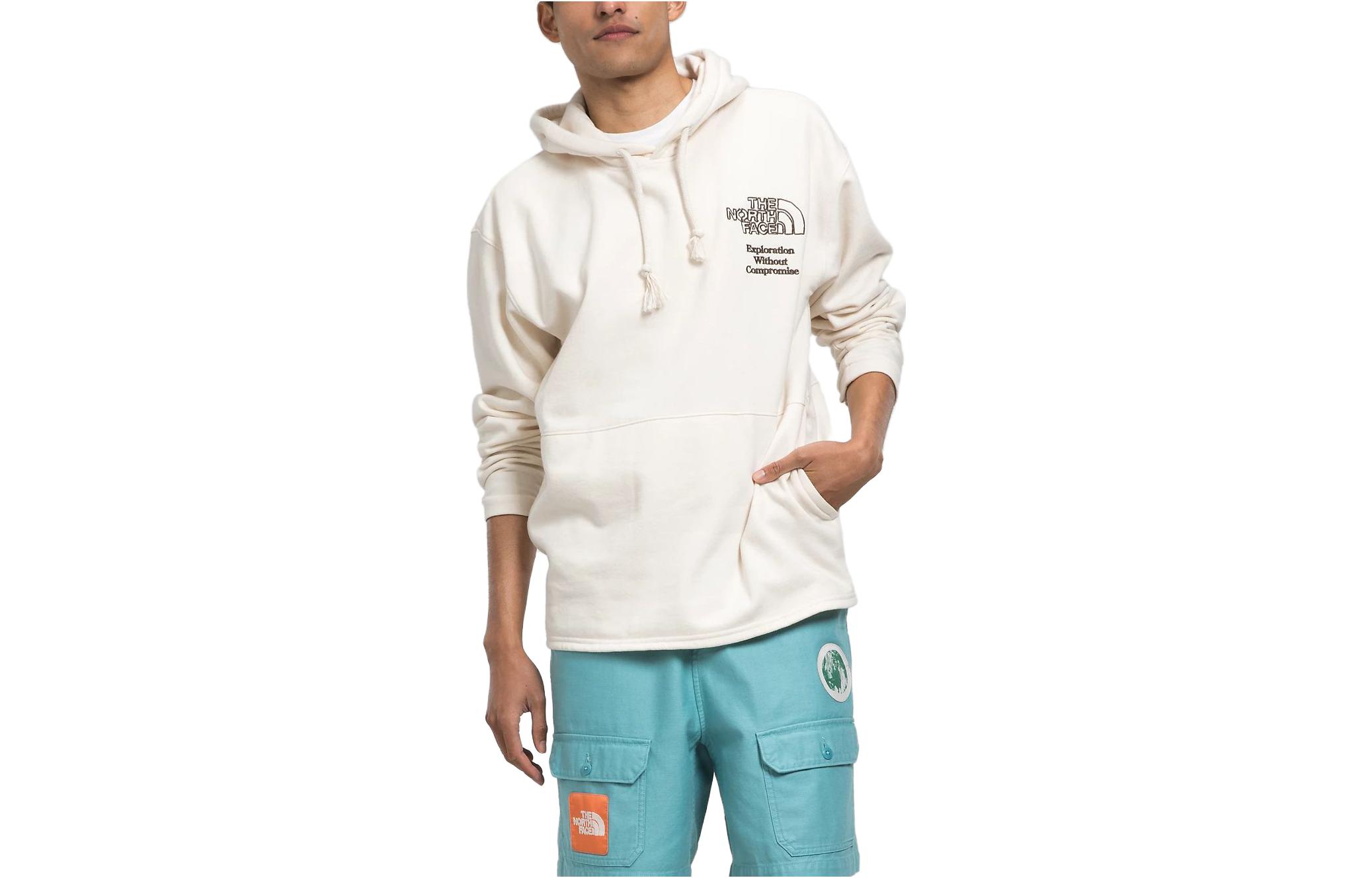 TNF Logo Graphic Print Hoodie Men’s Bleached White NF0A812B-ICP