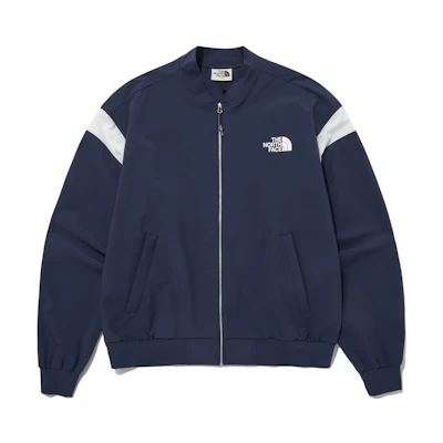 TNF Logo Graphic Zip Jacket Unisex - Navy Blue NJ3BP11K