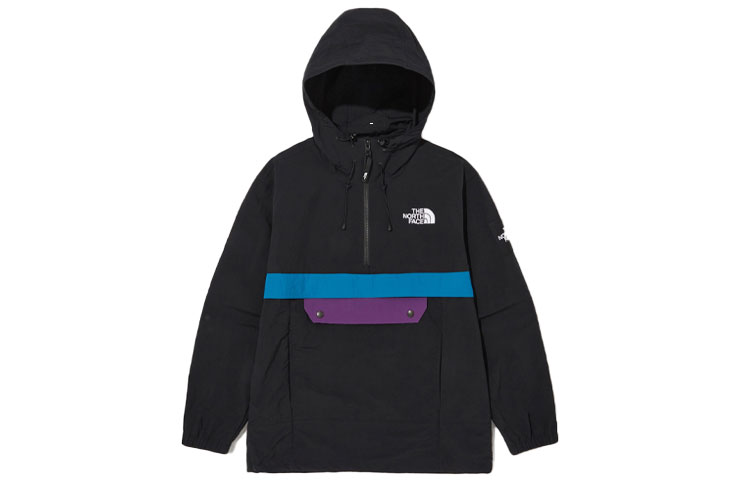 TNF Logo Half-Zip Hoodie Jacket Black (Unisex) NA3BN01J