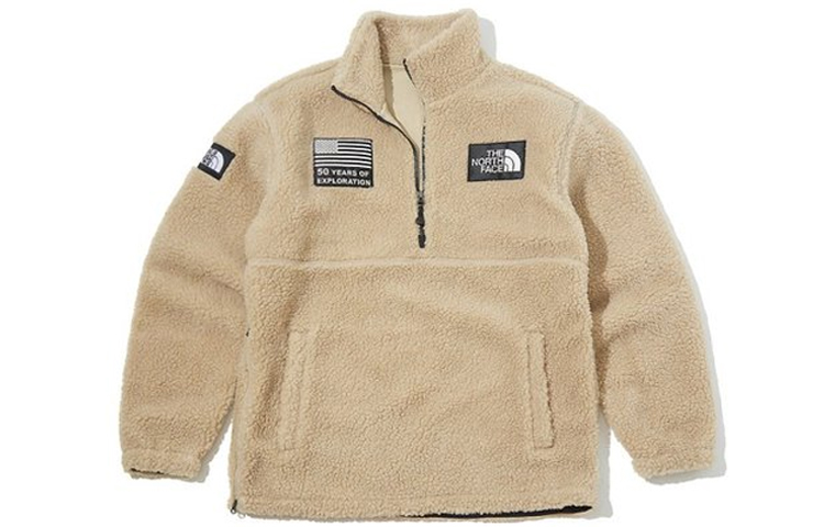 TNF Logo Half-Zip Pullover Jacket Unisex Brown NN4FK53B