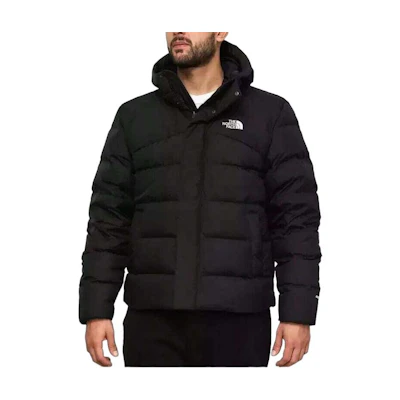 TNF Logo Hooded Insulated Jacket in Black NF0A7V6W-JK3