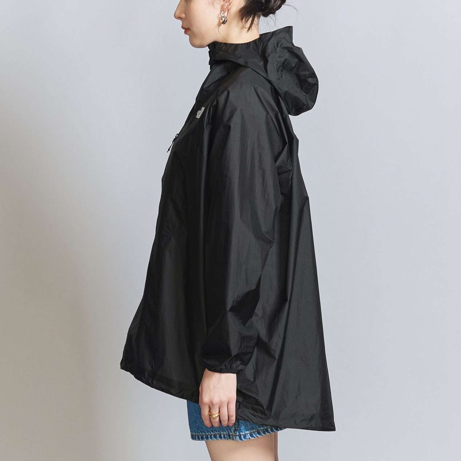 TNF Logo Hooded Zip-Up Loose-Fit Jacket Unisex Black NP12311-K 圖 6