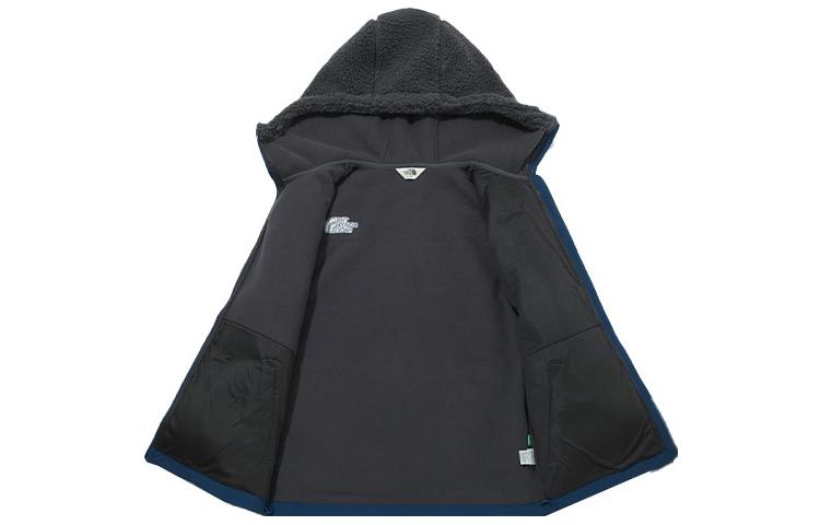 TNF Logo Hoodie Fleece Outdoor Jacket Unisex - Grey NJ4FM51L 圖 4