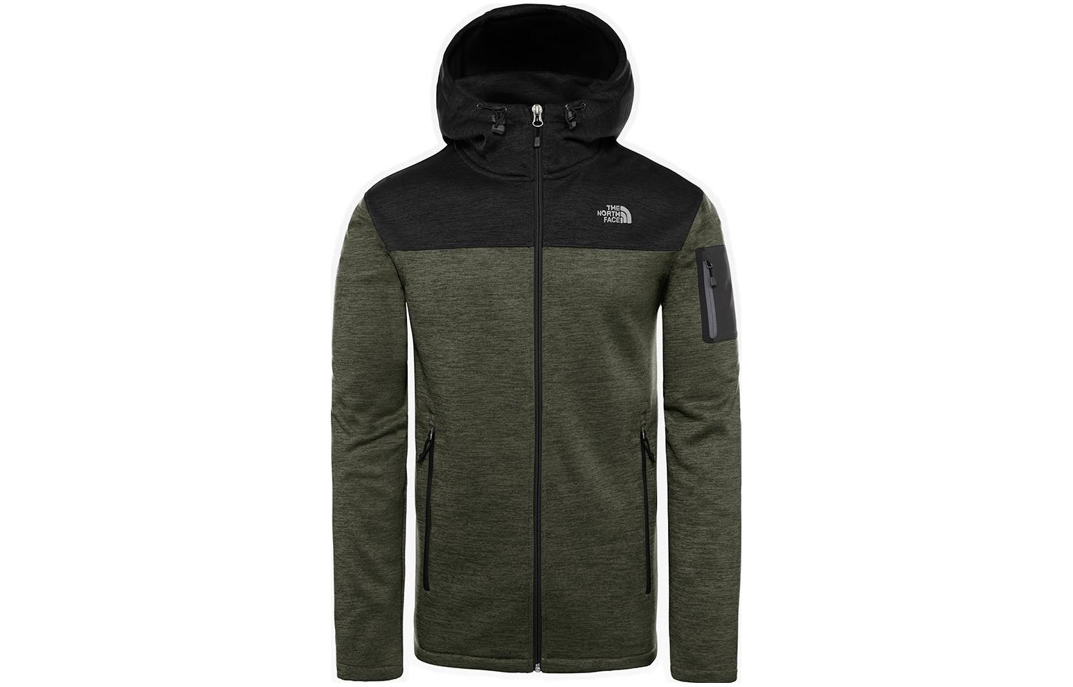 TNF Logo Hoodie Jacket Green Nf0a3rxsroz