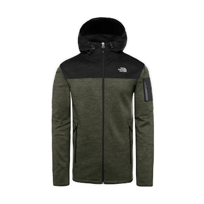 TNF Logo Hoodie Jacket Green Nf0a3rxsroz