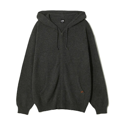TNF Logo Hoodie Jacket Solid Color - Dark Gray NJ5JM55A