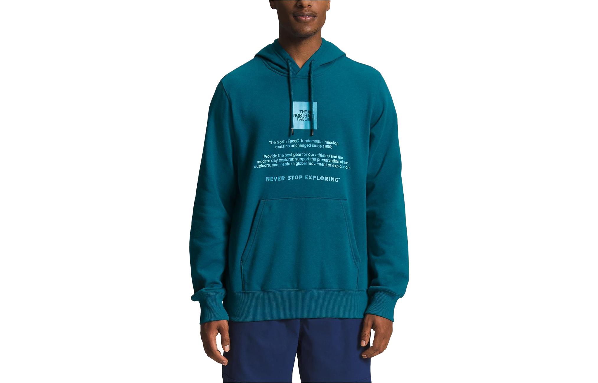 TNF Logo Long-Sleeve Sweatshirt Blue Coral NF0A8121-EFS