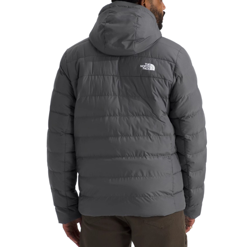 TNF Logo Outdoor Casual Puffer Jacket Unisex with Hood - Grey NF0A84I1-0UZ 圖 3