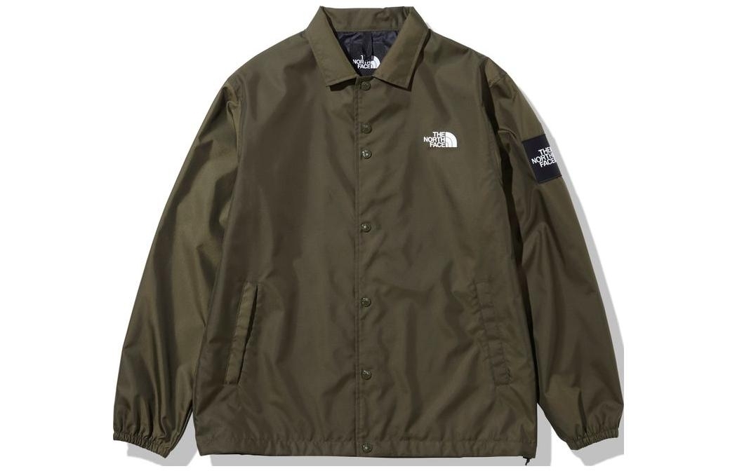 TNF Logo Polo Collar Long Sleeve Jacket Green NP72130-NT 圖 2