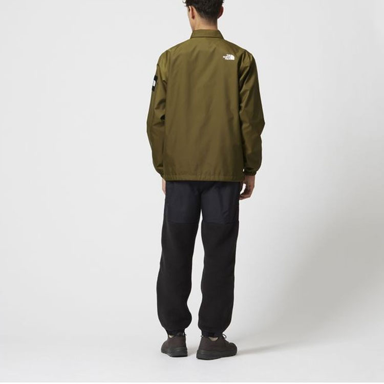 TNF Logo Polo Collar Long Sleeve Jacket Green NP72130-NT 圖 5