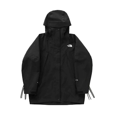 TNF Logo Print Black Hooded Jacket Unisex NPW692HY