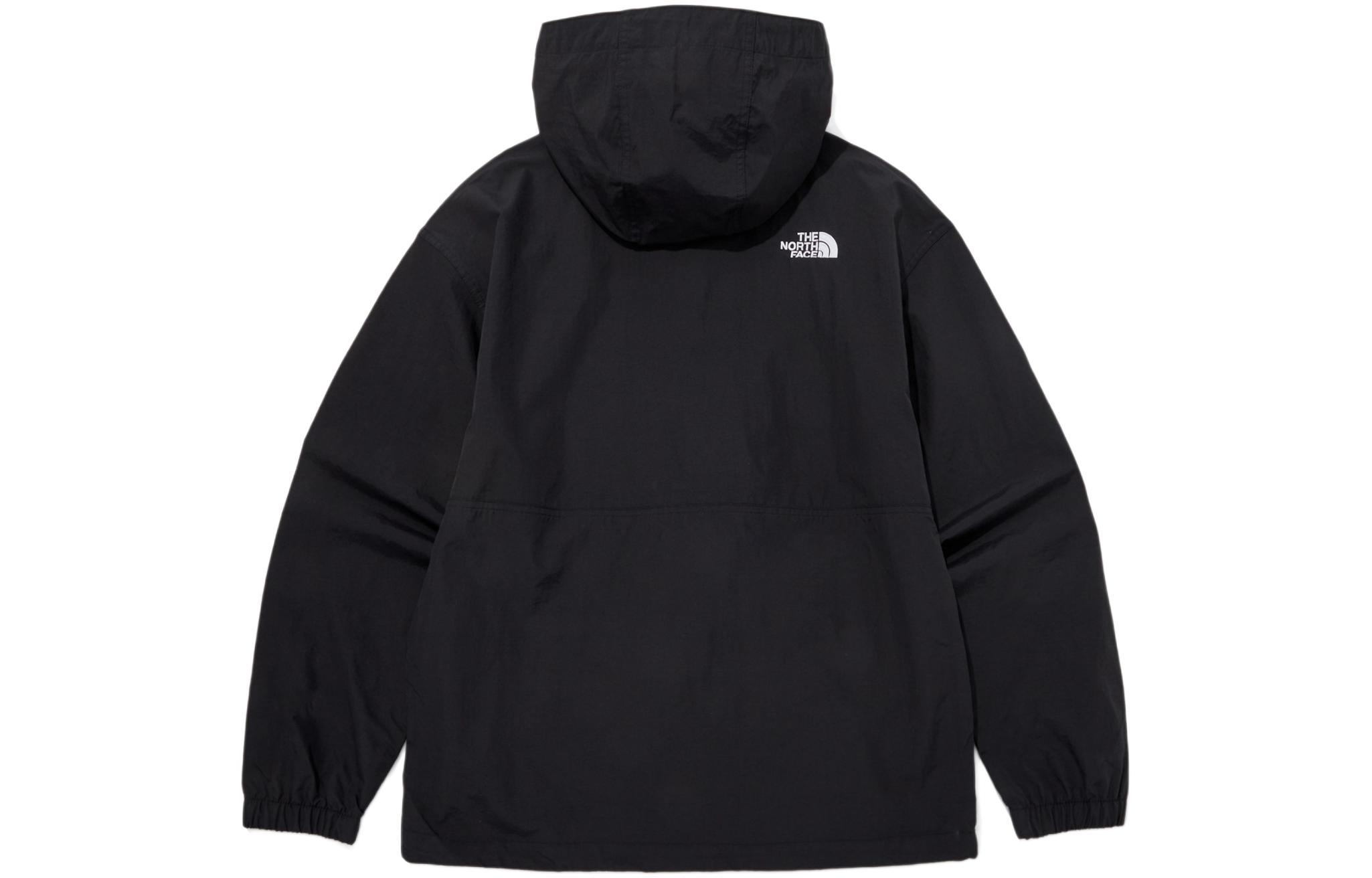 TNF Logo Print Black Zip-Up Hoodie Jacket Unisex Casual Wear NJ3BQ01A 圖 3