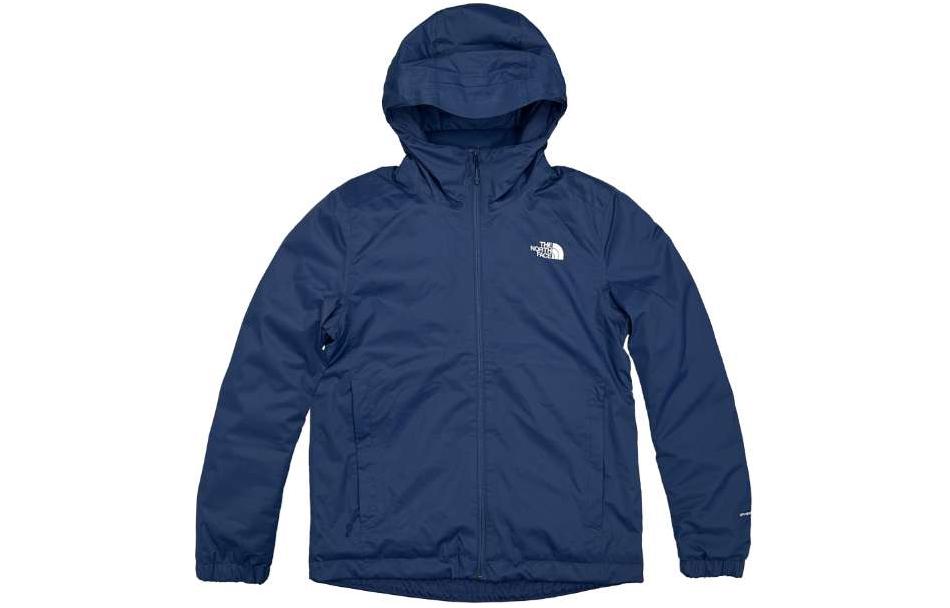 TNF Logo Print Blue Unisex Fleece Hoodie Jacket NF0A89TH-JRQ