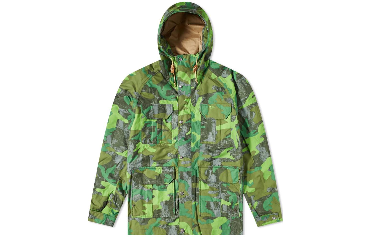 TNF Logo Print Camo Full-Zip Hoodie Jacket NF0A7QEQ-52H