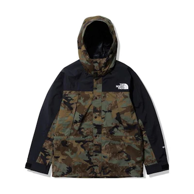 TNF Logo Print Camo Hoodie Jacket - Black Camo NP62237