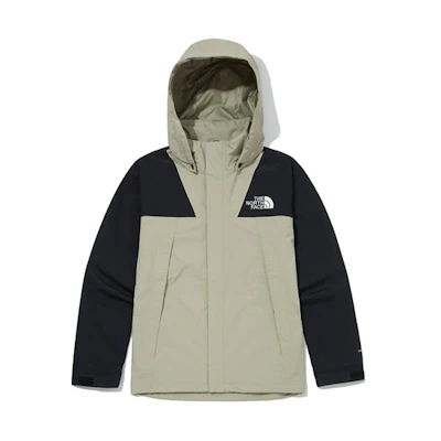 TNF Logo Print Colorblock Hooded Jacket - Unisex Colorblock Design NJ2HM10B