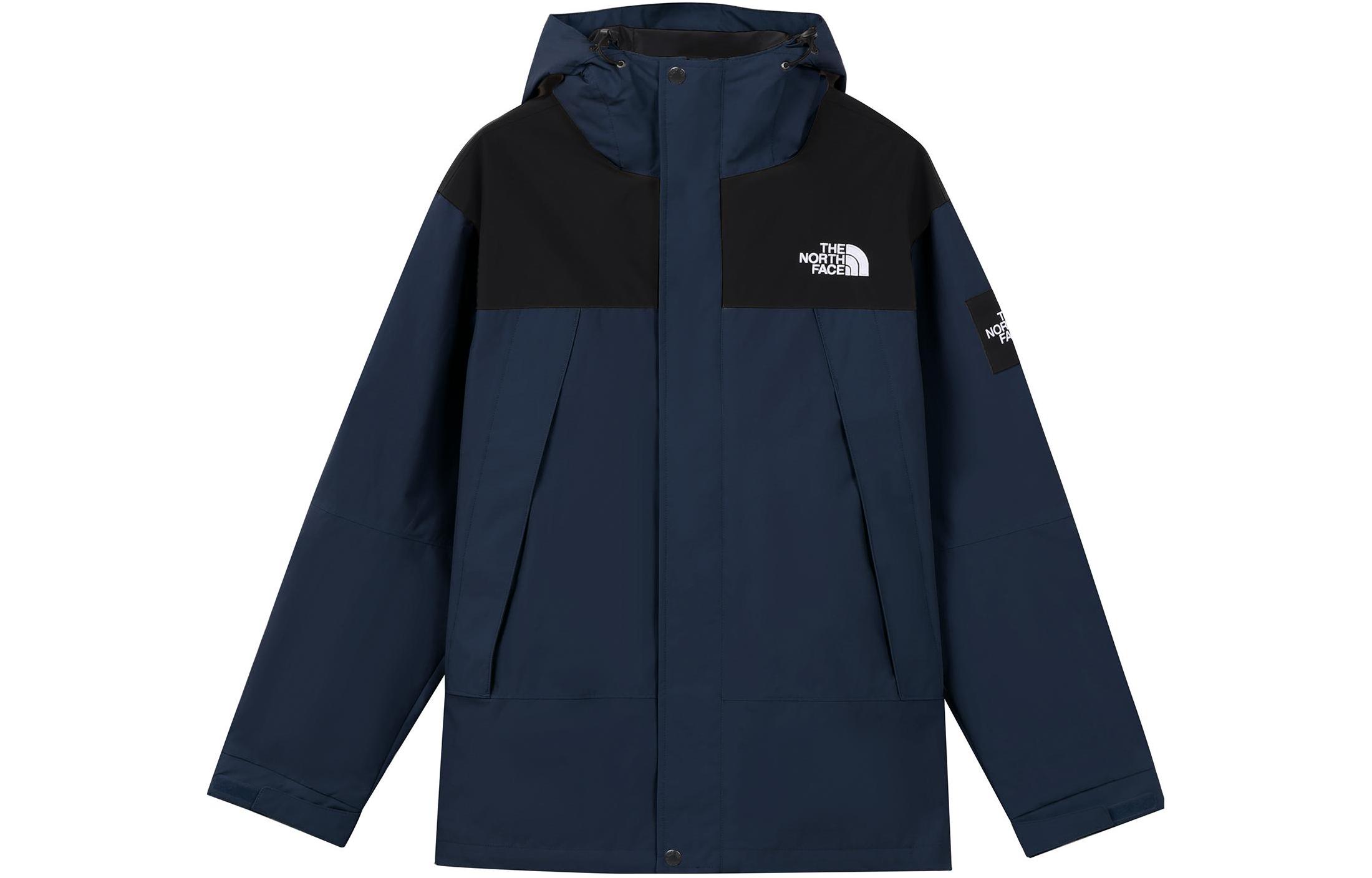 TNF Logo Print Colorblock Jacket Unisex Blue NI3BN55L