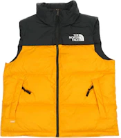 The North Face Logo Print Colorblock Puffer Vest Summit Gold NF0A3JQQ-ZU3 The North Face Logo Print Colorblock Puffer Vest Summit Gold NF0A3JQQ-ZU3