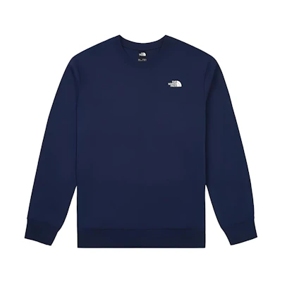 TNF Logo Print Crewneck Long-Sleeve Sweatshirt Blue - NF0A86PY-8K2