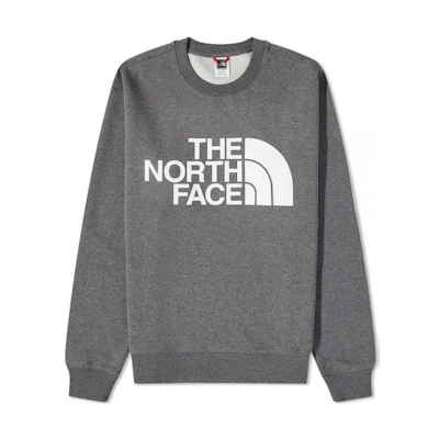 TNF Logo Print Crewneck Pullover Sweatshirt Men’s Dark Gray NF0A4M7W-DYY