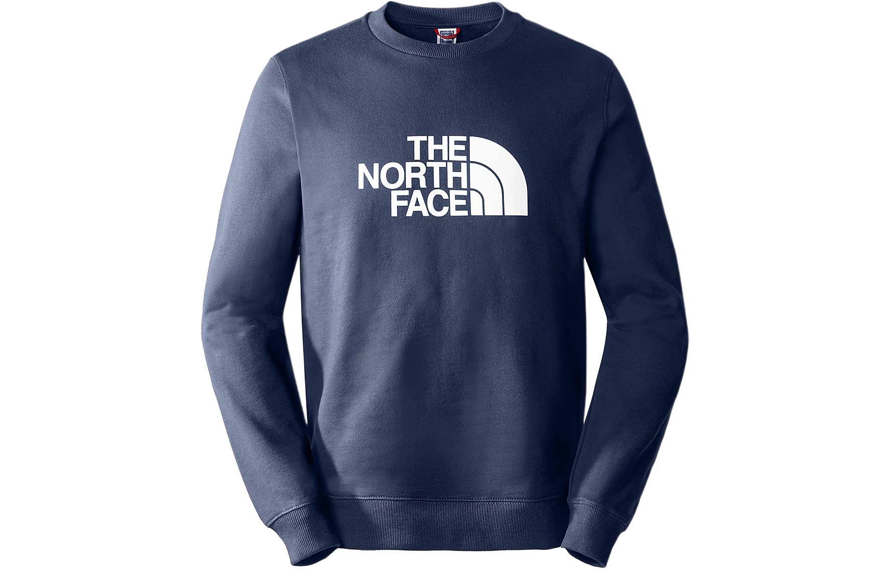 TNF Logo Print Crewneck Sweatshirt Blue NF0ACSV2-HDC