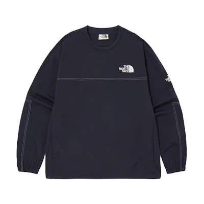 TNF Logo Print Crewneck Sweatshirt Indigo NM5MQ03L