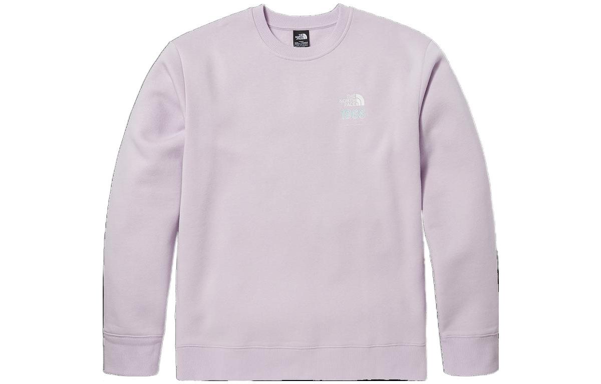 TNF Logo Print Crewneck Sweatshirt Purple Unisex NF0A83OZ-6S1