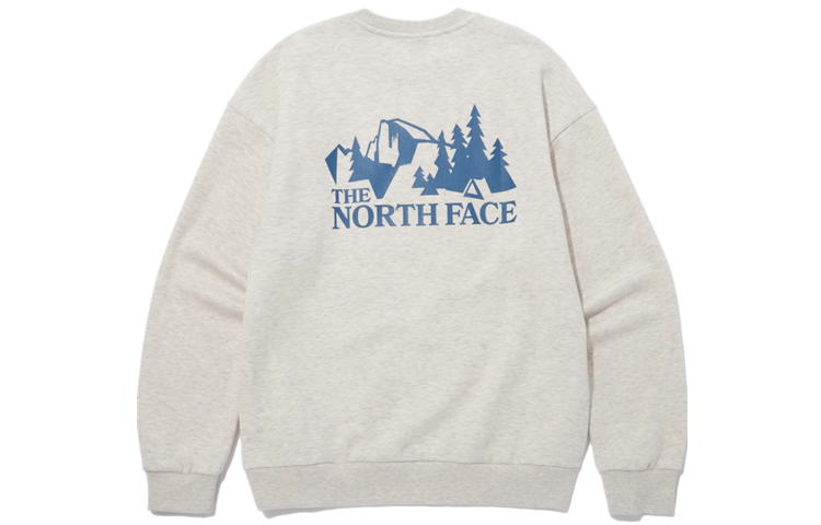 TNF Logo Print Crewneck Vintage Sweatshirt Unisex - Off-White NM5MN53C