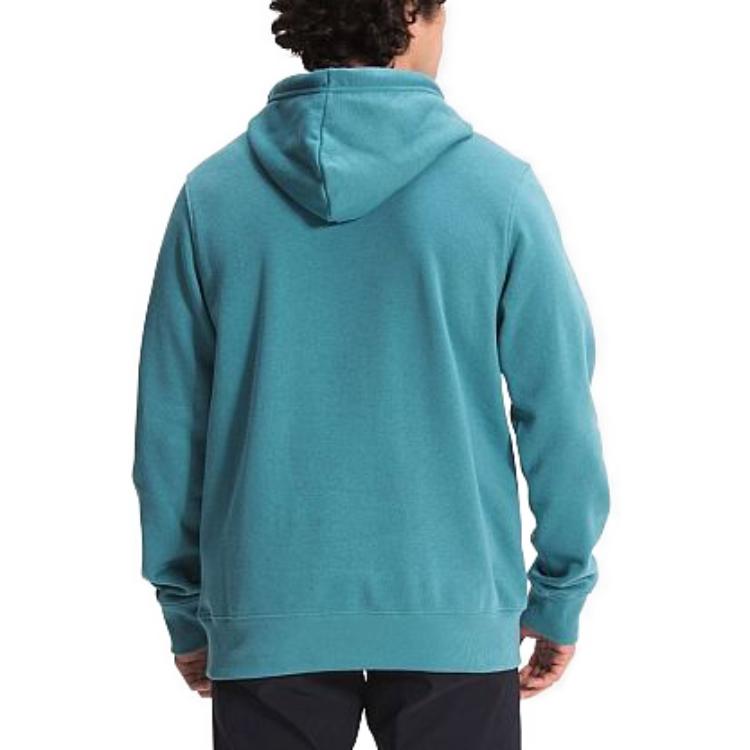 TNF Logo Print Drawstring Sweatshirt - Blue NF0A4M4B-4Y3 圖 4