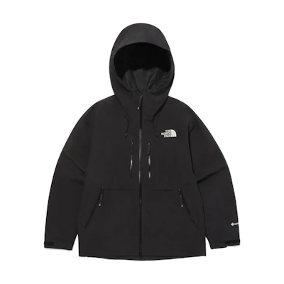 TNF Logo Print Fitted Hoodie Zip Jacket Black NJ2GQ52A