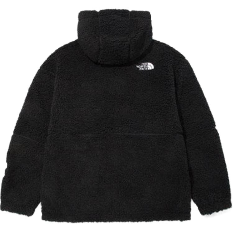 TNF Logo Print Fleece Hoodie Jacket Unisex Warm Outerwear NJ4FM53K