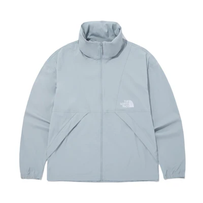 TNF Logo Print Full-Zip Long Sleeve Jacket Men’s Grey NJ3LQ02C