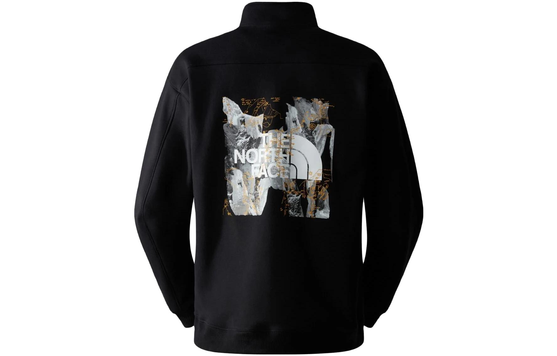 Lookbook The North Face 圖標印花半拉鍊長袖運動衫 NF0A84GM-OGC