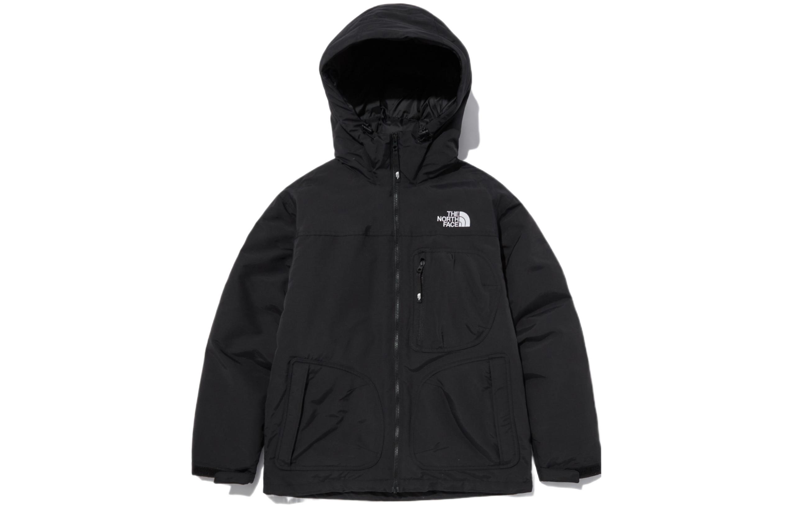 TNF Logo Print Hooded Jacket Unisex Black NJ3NN56A 圖 2