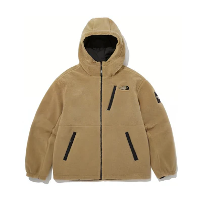 TNF Logo Print Hooded Zip-Up Puffer Jacket NJ4FP54K
