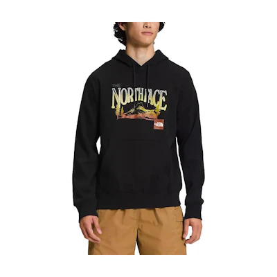 TNF Logo Print Hoodie Black Long Sleeve NF0A811R-UV2