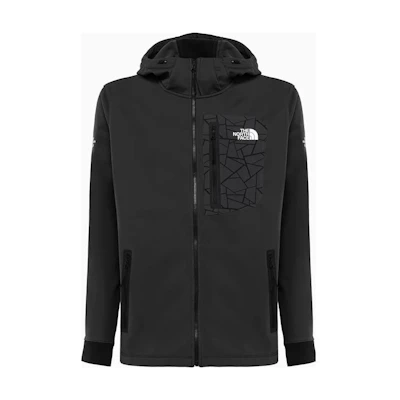 TNF Logo Print Hoodie Jacket - Dark Grey NF0A856XO-7J1