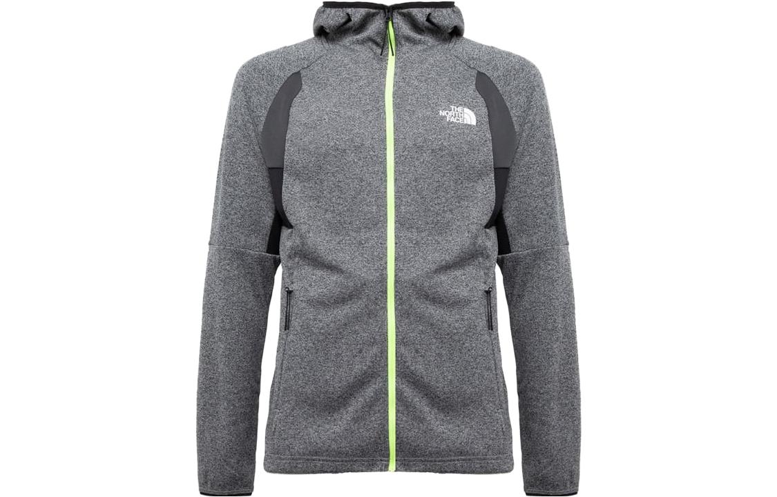 TNF Logo Print Hoodie Jacket - Gray NF0A823QIJY1