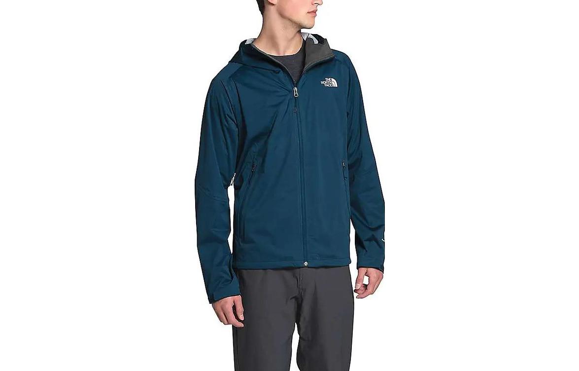 TNF Logo Print Hoodie Jacket Navy Blue NF0A7RBD-N4L