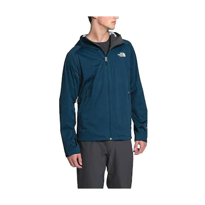 TNF Logo Print Hoodie Jacket Navy Blue NF0A7RBD-N4L