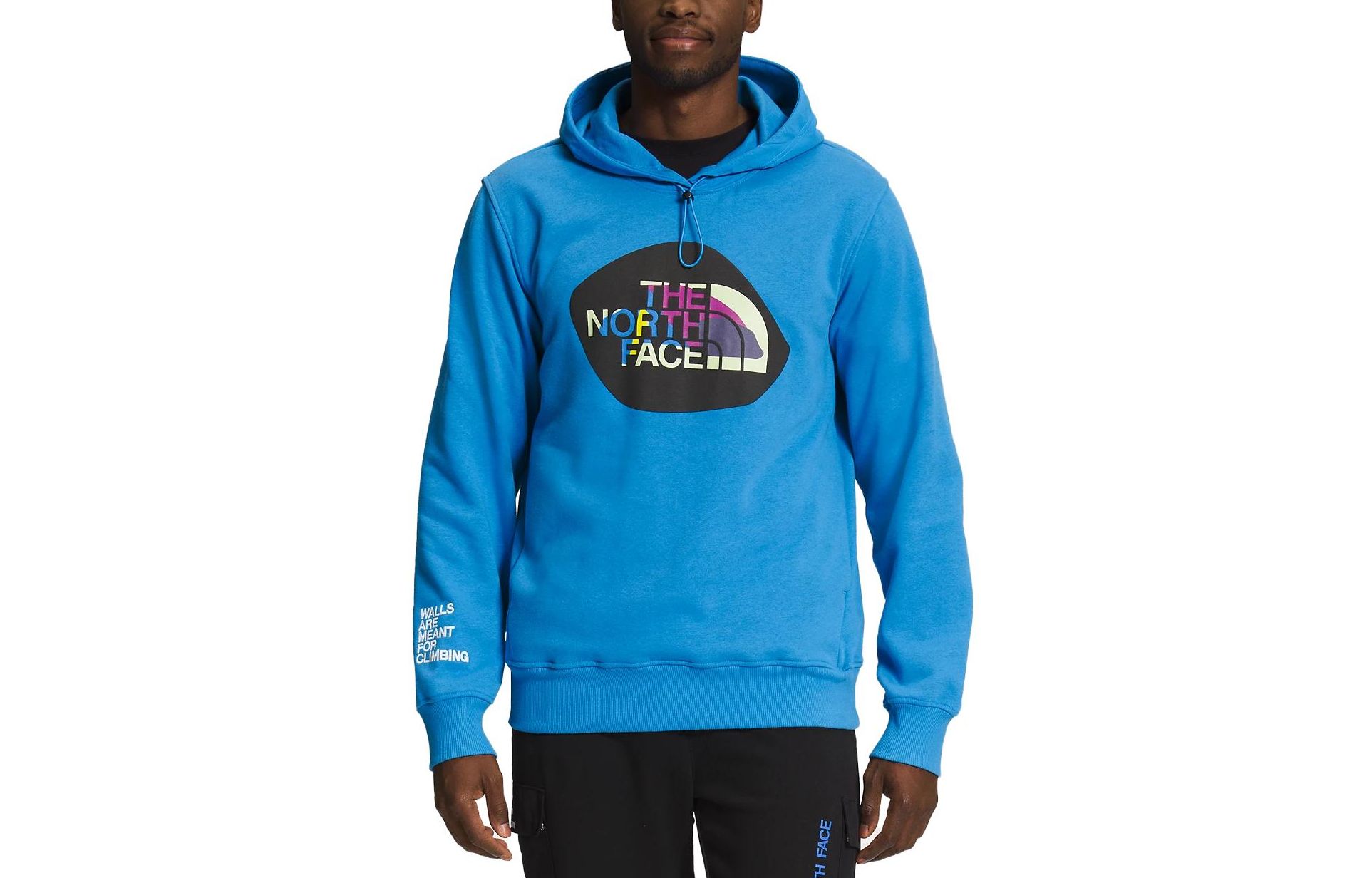 TNF Logo Print Hoodie Pullover Blue Sweatshirt NF0A7UNY-I3G