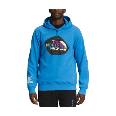 TNF Logo Print Hoodie Pullover Blue Sweatshirt NF0A7UNY-I3G