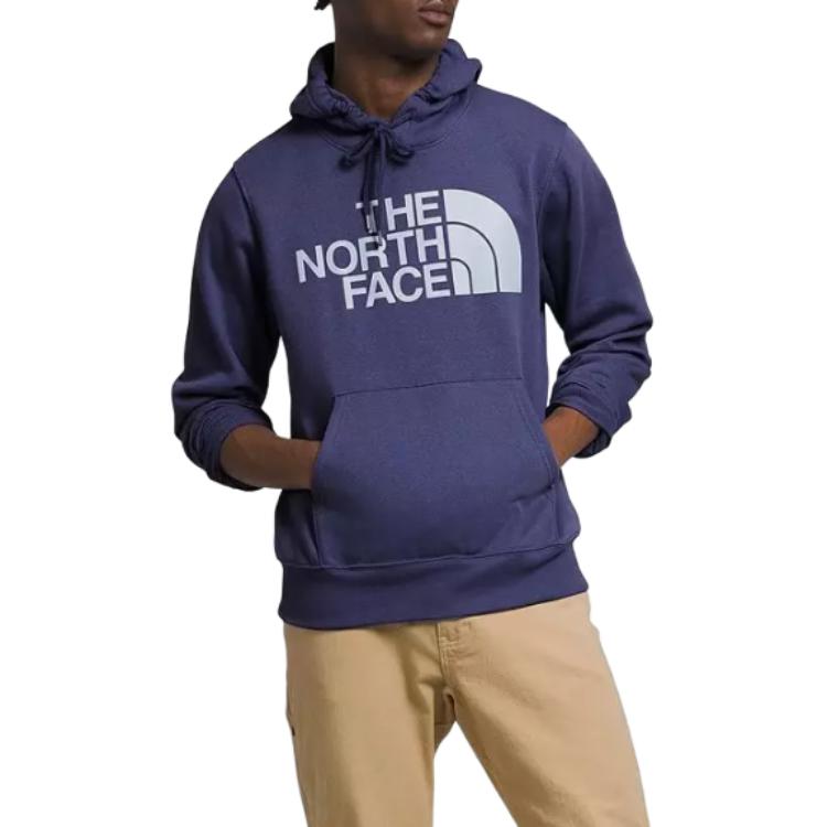 TNF Logo Print Hoodie Purple Long Sleeve Pullover NF0A7UNL-LNO
