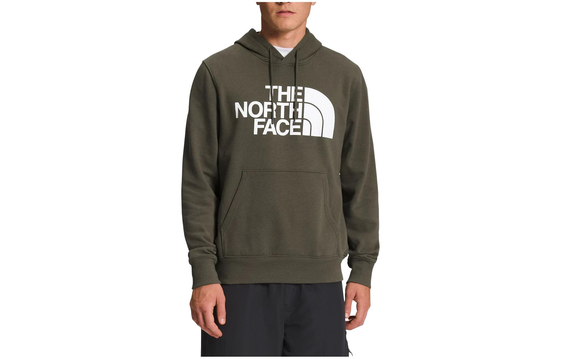 TNF Logo Print Hoodie Retro Style - New Gray Green NF0A7UNL-21L
