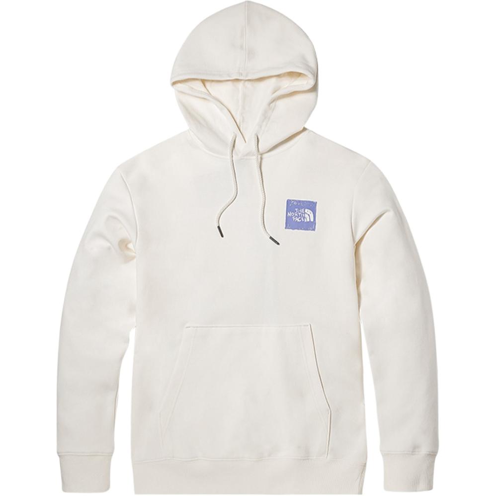 TNF Logo Print Hoodie Unisex White NFOAMS81-N3N