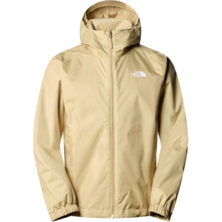 TNF Logo Print Khaki Full-Zip Hooded Jacket NF0AA8AZ-LK5